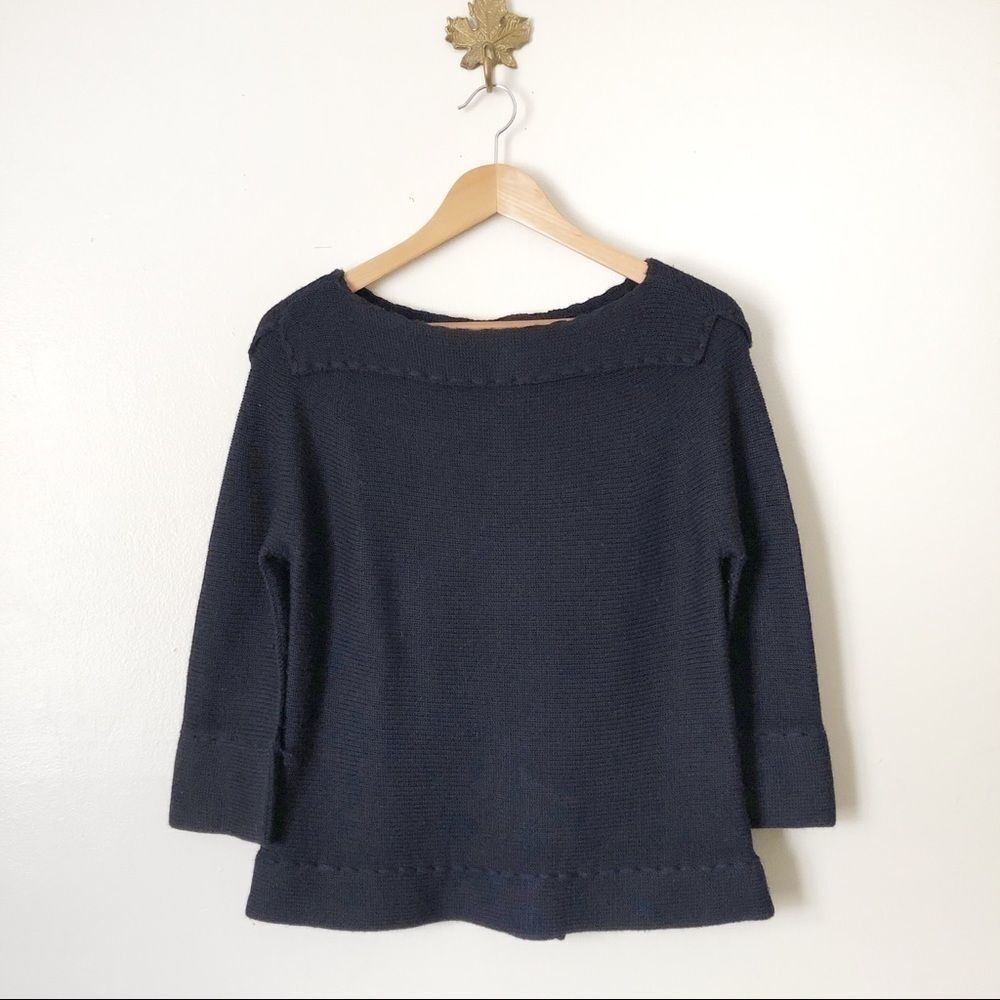 Marc By Marc Jacobs 100% Wool Boat Neck Sweater